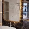 Gương đèn Led Chibi CB601 đa chức năng phòng tắm, 60 x 80 cm